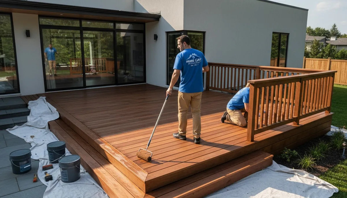 Professional deck staining and refinishing in Cherry Hill, NJ by expert house painters