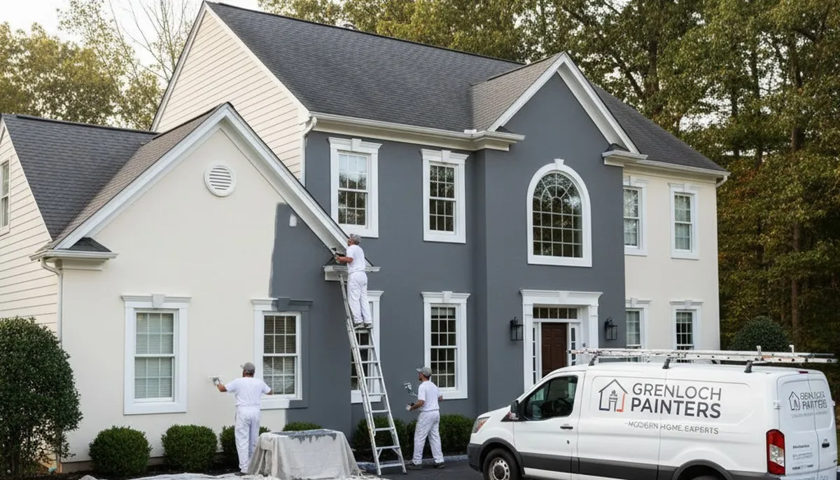 Professional house painters in Cherry Hill NJ providing expert residential exterior painting services